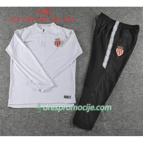 AS Monaco Dječji Komplet Sweatshirts Bijela 2018/19 AS Monaco Dječji Komplet Sweatshirts Bijela 2018/19